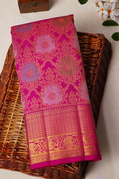 Elegant Gold Border Silk Saree